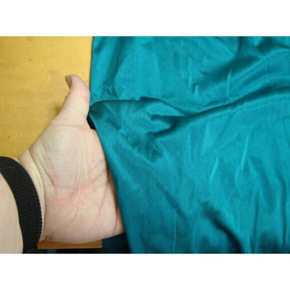 Vanity Fair Women Size M Teal Embroidered Button Front Nightgown Robe 3/4 Sleeve - Picture 7 of 10